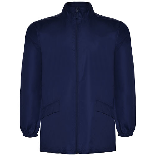 Veste de pluie unisexe à personnaliser Escocia ROLY Navy Blue
